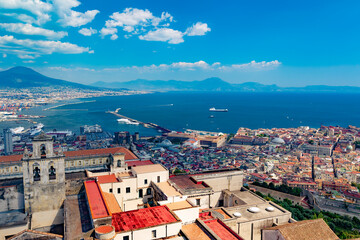 Naklejka na ściany i meble Naples panorama, Italy