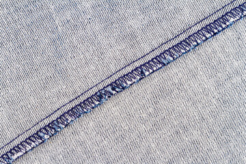 Wrong side of jeans fabric