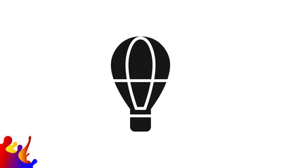 Obraz premium Dirigible and hot air balloons airship.