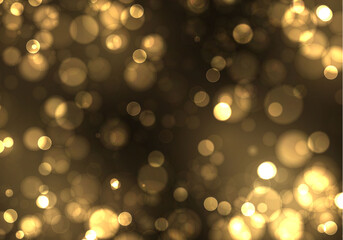 Gold bokeh blur