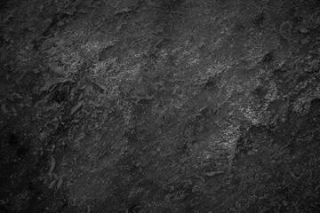 Texture and Seamless background of black granite stone
