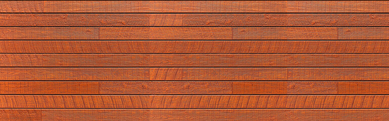 Panorama of High resolution brown wood plank texture and seamless background