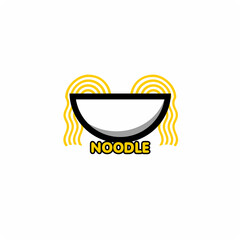 noodle restaurant and food logo templates 
