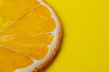 dried orange slices isolated