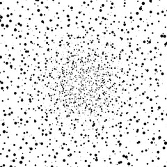 Circular grange texture, whirling distress pattern of dots, spiral moving