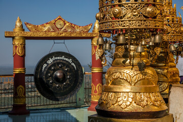 Fototapeta na wymiar buddhist temple bells