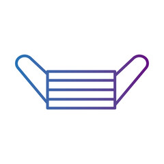 medical mask respiratory accessory line style icon