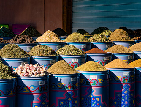 Spicies on the market in Marrakesh, Morocco