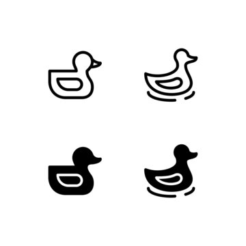 Duck Icon Logo Vector Symbol