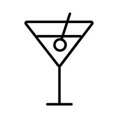 fresh tropical cocktail line style