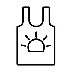 summer shirt line style icon