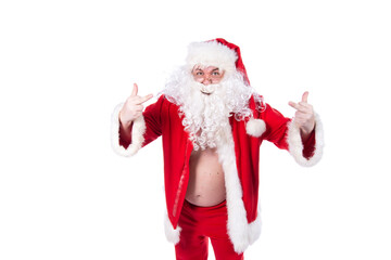 Funny Santa Claus and health problems.