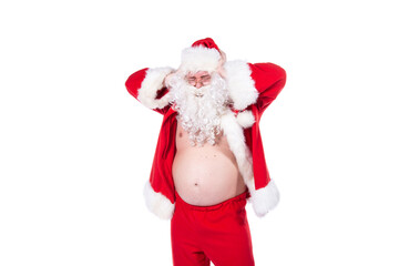 Funny Santa Claus and health problems.