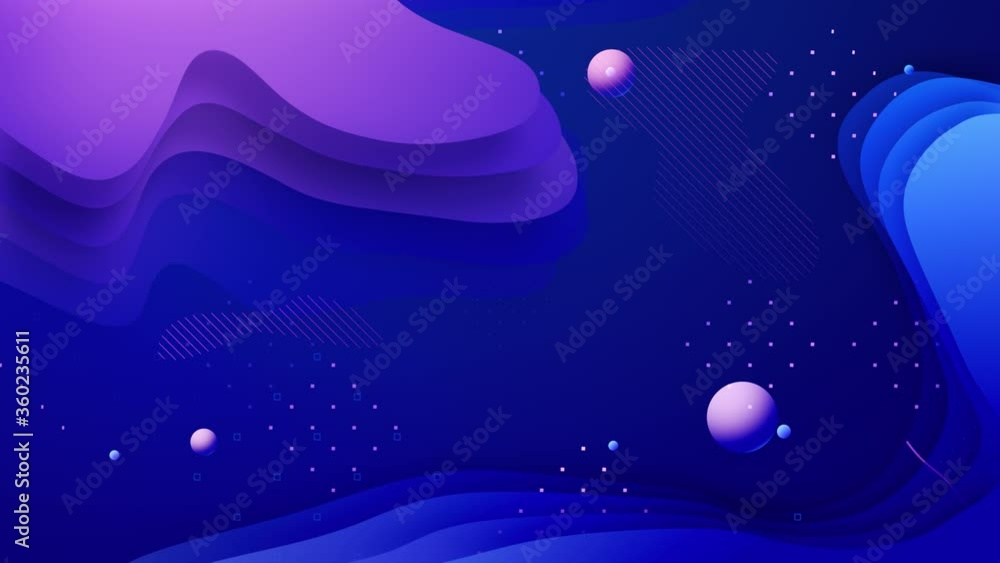 Poster fluid shapes animated gradient background