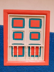 Traditional window in Colombian towns