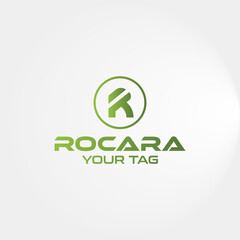 Modern and simple Letter R vector logo