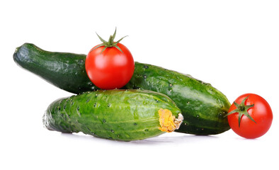 cucumber and tomato