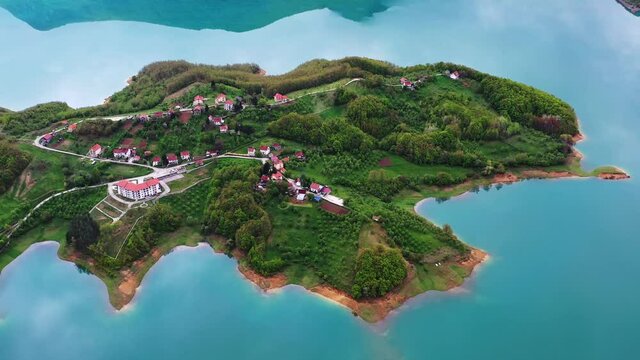 &Scaron;ćit Mountain Community In Lake Ramsko, Bosnia and Herzegovina