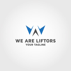 Letter W vector logo design