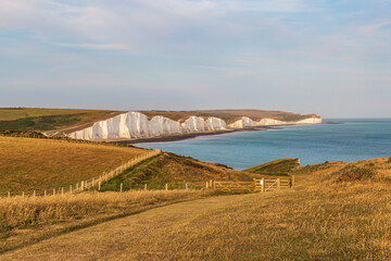 Sussex Coastal Landscape of the Seven Sisters Cliffs