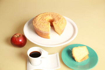 breakfast with several countries and coffee