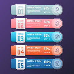 Realistic infographic design element vector