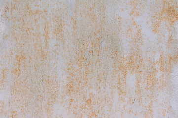 Abstract metal texture background. Old surface in rust and dirt in light color.