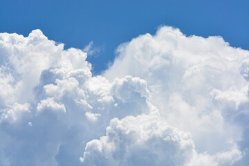 Naklejka na ściany i meble Cloud in the blue sky. 
