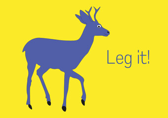 A cute deer with funny proposal