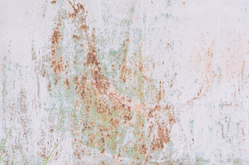 Abstract metal texture background. Old surface in rust and dirt in light color.