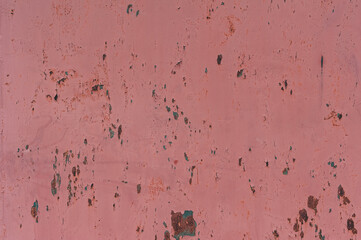 Abstract metal texture background. Old surface in rust and dirt in red color.