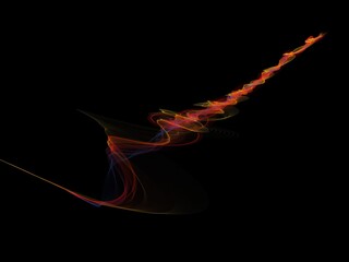 Cosmic abstract background. Colorful smoke, ink water, pattern universe. Abstract color flow of...