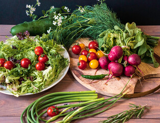 Summer produce from the garden