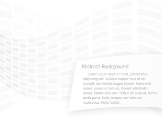 White and grey geometric abstract square background vector illustration.