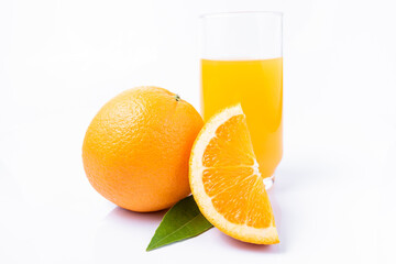 orange juice and oranges