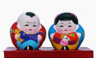 Hand painted Chinese dolls, Souvenir