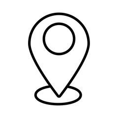 pin pointer location line style icon