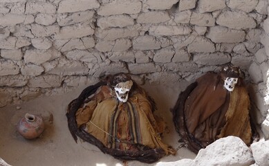 Mummies on the Chauchilla-cemetery (Nazca culture, Peru)