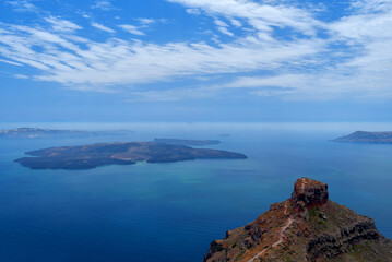 Aegean seascape in Santorini