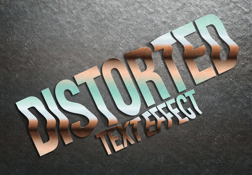 Rippled Text Effect Mockup