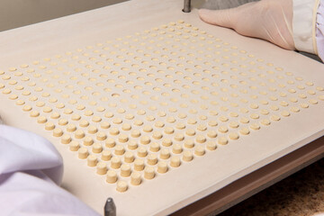 pharmaceutical using encapsulating plate for the production of homeopathic or allopathic remedies