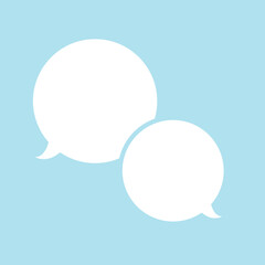 Speech Bubble, Text Bubble, Quote Bubble Icon Vector Illustration Background