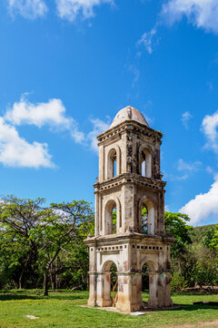 Tower at San Isidro de los Destiladeros Estate, Valle de los Ingenios, UNESCO World Heritage Site, Sancti Spiritus Province, Cuba