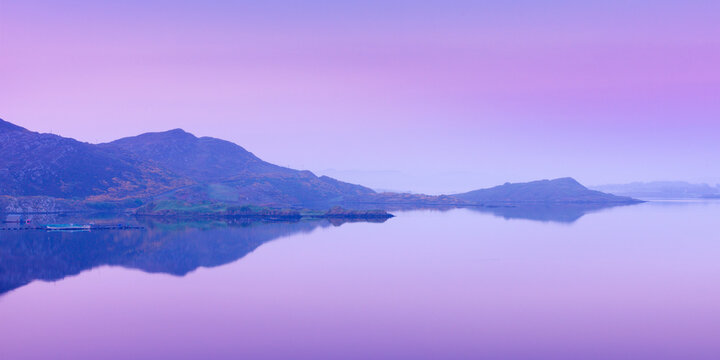 Ireland, Co.Donegal, Fanad, Mulroy Bay At Dawn