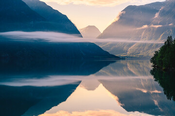 Norwegian fjord, Norway.