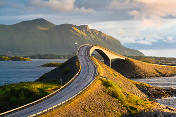 Storseisundet Bridge along the Atlantic Ocean Road, More og Romsdal, Norway