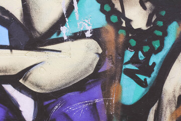 Abstract Graffiti Wall Pattern Photo | Urban Street Art Texture