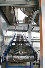 Fototapeta premium Waste disposal sorting conveyors ecology