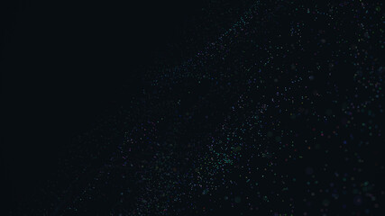 Dust particles. Abstract background of particles.Dots background. 3d rendering.
