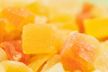 Sweet and fruit candied fruits